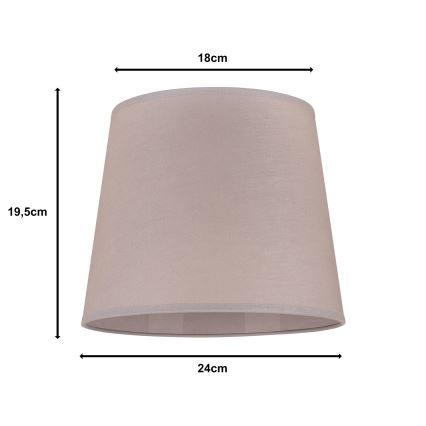 Duolla - Lampenschirm für Tischleuchte CLASSIC M E27 d 24 cm beige