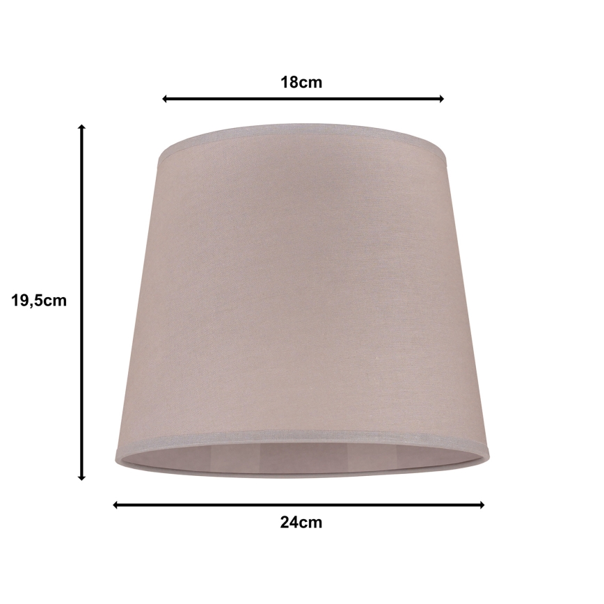 Duolla - Lampenschirm für Tischleuchte CLASSIC M E27 d 24 cm beige