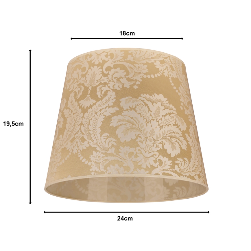 Duolla - Lampenschirm für Tischleuchte CLASSIC M E27 d 24 cm golden