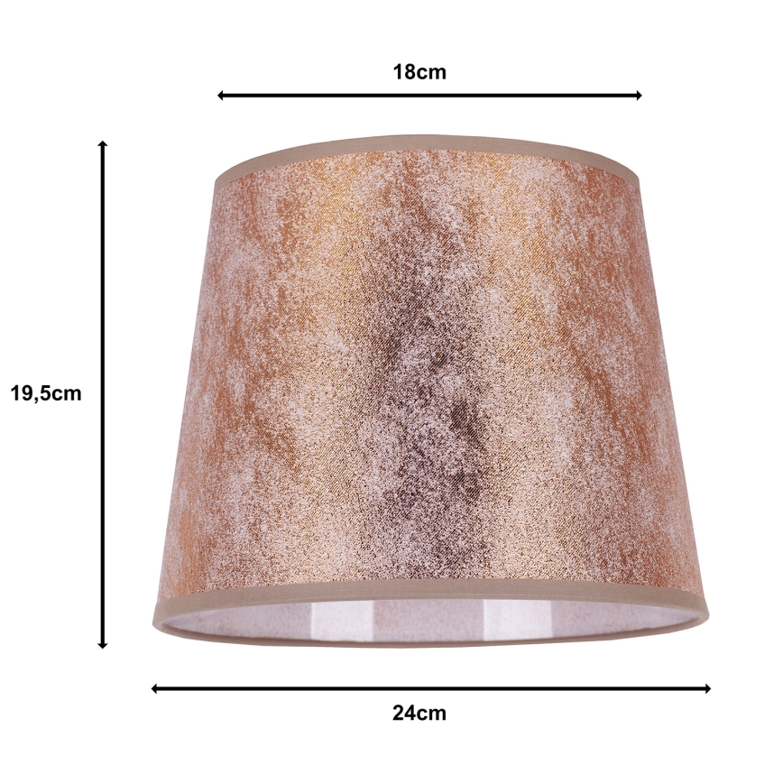 Duolla - Lampenschirm für Tischleuchte CLASSIC M E27 d 24 cm kupfern