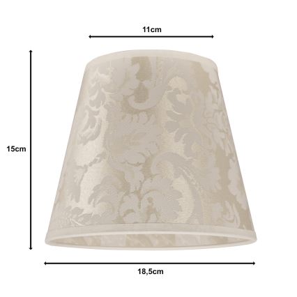 Duolla - Lampenschirm für Tischlampe SOFIA XS E14 Ø 18,5 cm Beige