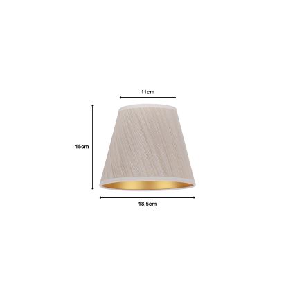 Duolla - Lampenschirm für Tischlampe SOFIA XS E14 Ø 18,5 cm Beige