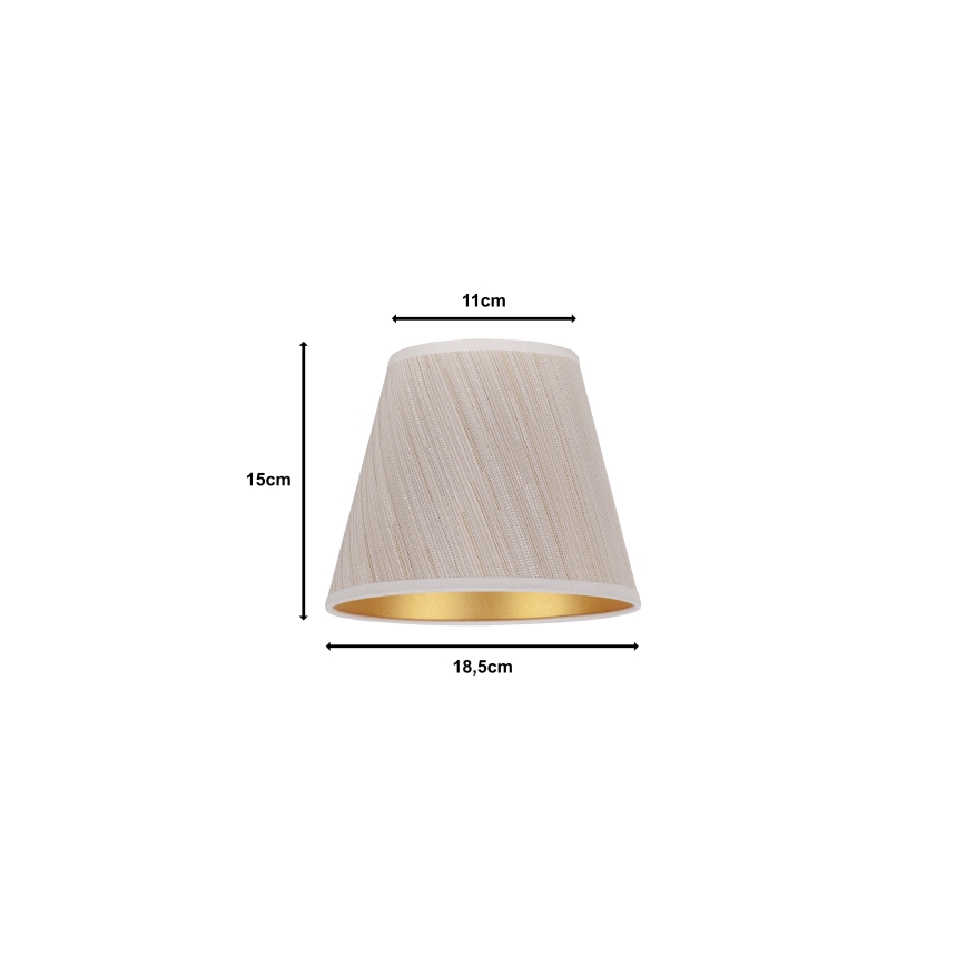 Duolla - Lampenschirm für Tischlampe SOFIA XS E14 Ø 18,5 cm Beige