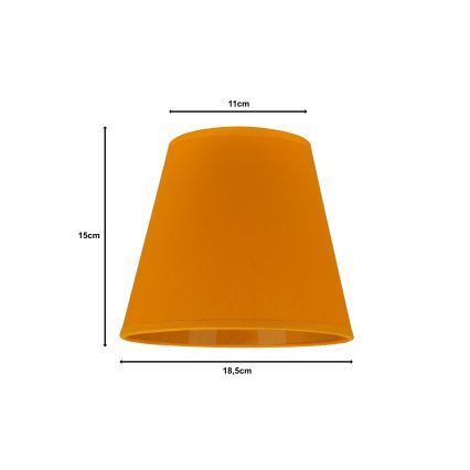 Duolla - Lampenschirm für Tischlampe SOFIA XS E14 Ø 18,5 cm gelb