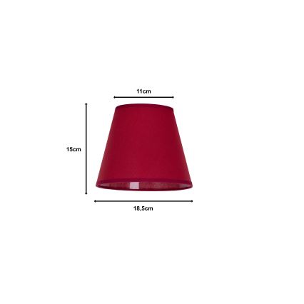 Duolla - Lampenschirm für Tischlampe SOFIA XS E14 Ø 18,5 cm Rot