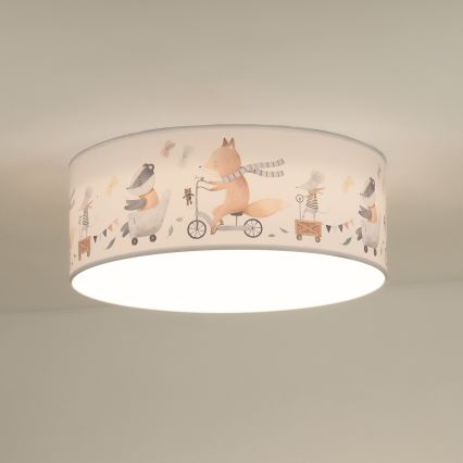Duolla - LED-Deckenbeleuchtung für Kinder CORTINA LED/26W/230V d 40 cm 4000K