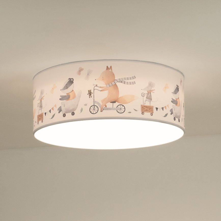 Duolla - LED-Deckenbeleuchtung für Kinder CORTINA LED/26W/230V d 40 cm 4000K