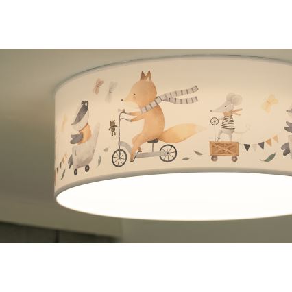 Duolla - LED-Deckenbeleuchtung für Kinder CORTINA LED/26W/230V d 40 cm 4000K