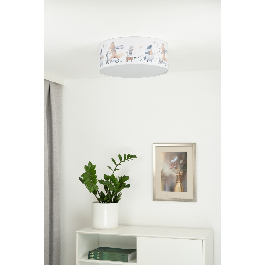 Duolla - LED-Deckenbeleuchtung für Kinder CORTINA LED/26W/230V d 40 cm 4000K