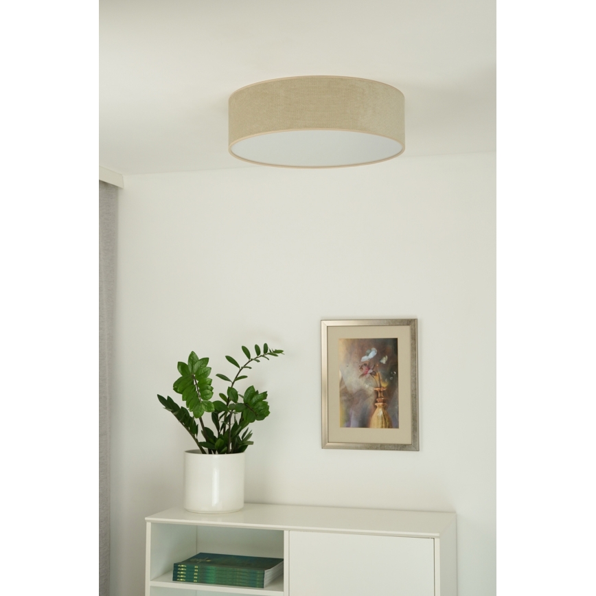 Duolla - LED-Deckenleuchte CORTINA LED/26W/230V d 30 cm 4000K beige
