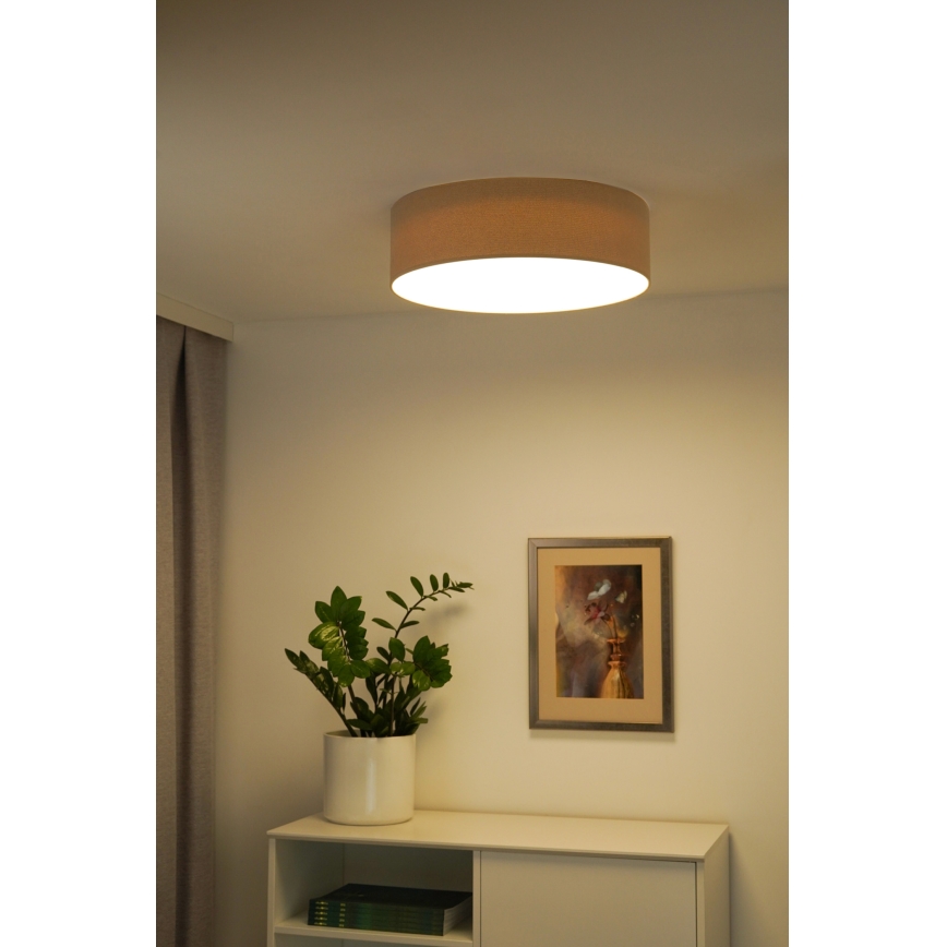 Duolla - LED-Deckenleuchte CORTINA LED/26W/230V d 30 cm 4000K beige