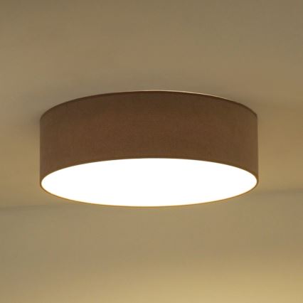 Duolla - LED-Deckenleuchte CORTINA LED/26W/230V d 30 cm 4000K braun