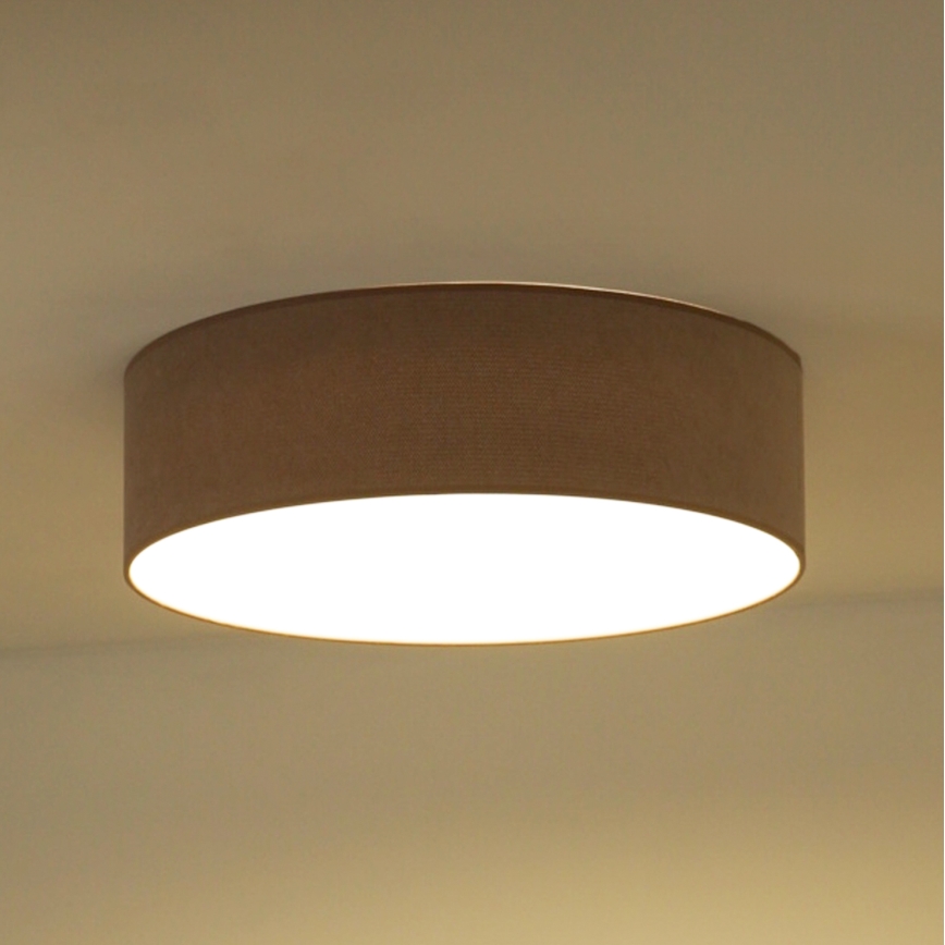 Duolla - LED-Deckenleuchte CORTINA LED/26W/230V d 30 cm 4000K braun