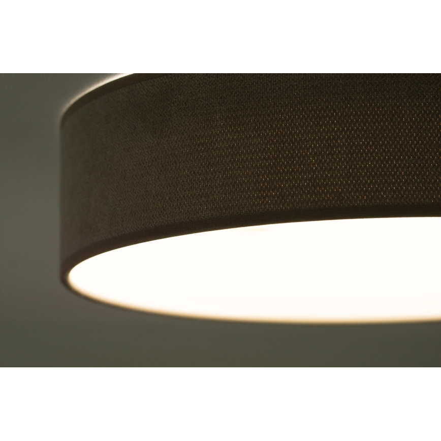 Duolla - LED-Deckenleuchte CORTINA LED/26W/230V d 30 cm 4000K braun