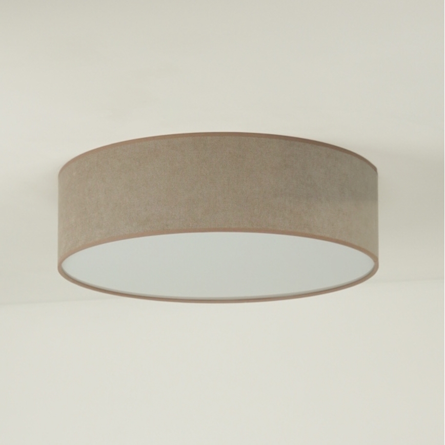 Duolla - LED-Deckenleuchte CORTINA LED/26W/230V d 30 cm 4000K braun