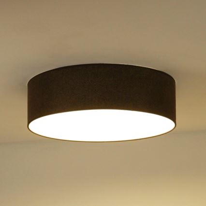 Duolla - LED-Deckenleuchte CORTINA LED/26W/230V d 30 cm 4000K braun