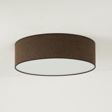 Duolla - LED-Deckenleuchte CORTINA LED/26W/230V d 30 cm 4000K braun