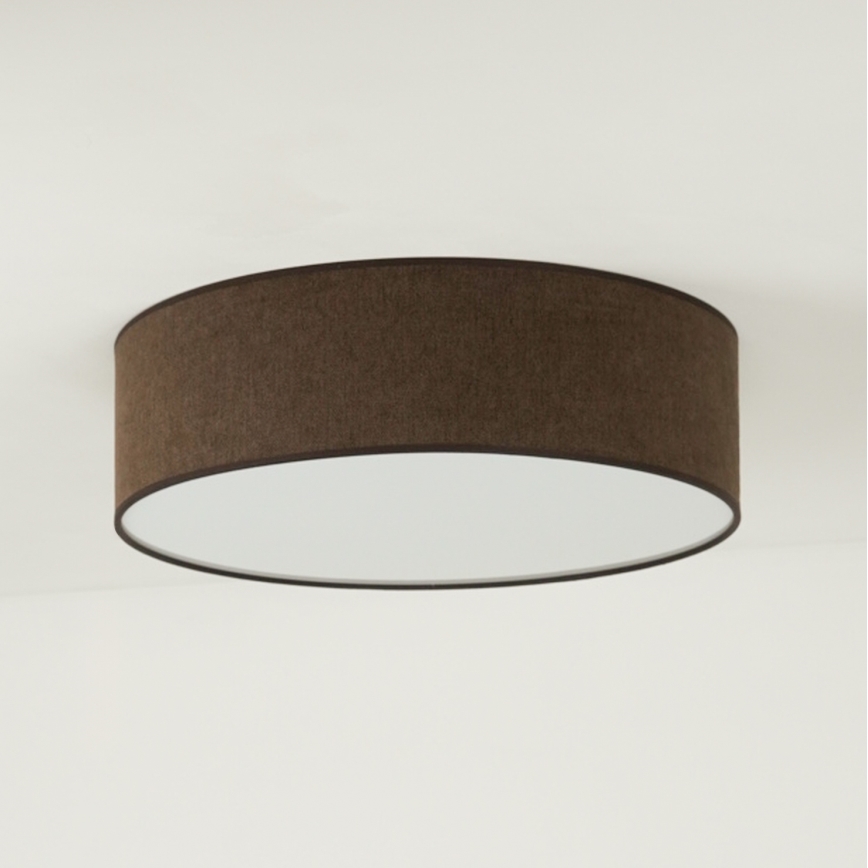 Duolla - LED-Deckenleuchte CORTINA LED/26W/230V d 30 cm 4000K braun