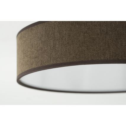 Duolla - LED-Deckenleuchte CORTINA LED/26W/230V d 30 cm 4000K braun
