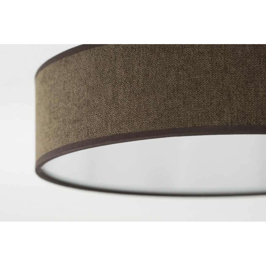 Duolla - LED-Deckenleuchte CORTINA LED/26W/230V d 30 cm 4000K braun