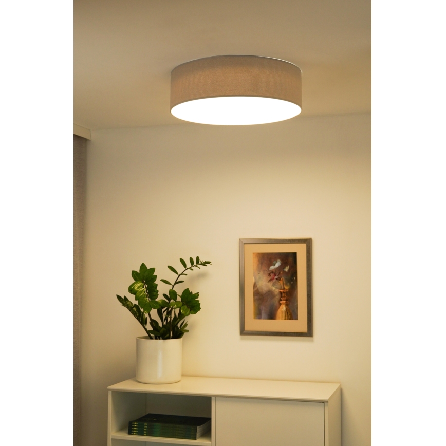 Duolla - LED-Deckenleuchte CORTINA LED/26W/230V d 30 cm 4000K grau