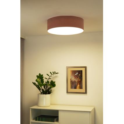 Duolla - LED-Deckenleuchte CORTINA LED/26W/230V d 30 cm 4000K rosa