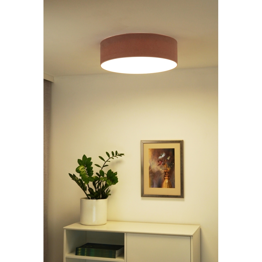Duolla - LED-Deckenleuchte CORTINA LED/26W/230V d 30 cm 4000K rosa