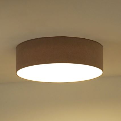Duolla - LED-Deckenleuchte CORTINA LED/26W/230V d 45 cm 4000K braun