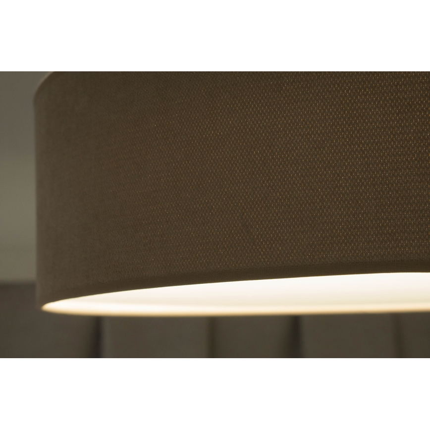 Duolla - LED-Deckenleuchte CORTINA LED/26W/230V d 45 cm 4000K braun