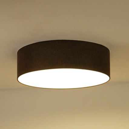 Duolla - LED-Deckenleuchte CORTINA LED/26W/230V d 45 cm 4000K braun