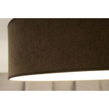 Duolla - LED-Deckenleuchte CORTINA LED/26W/230V d 45 cm 4000K braun