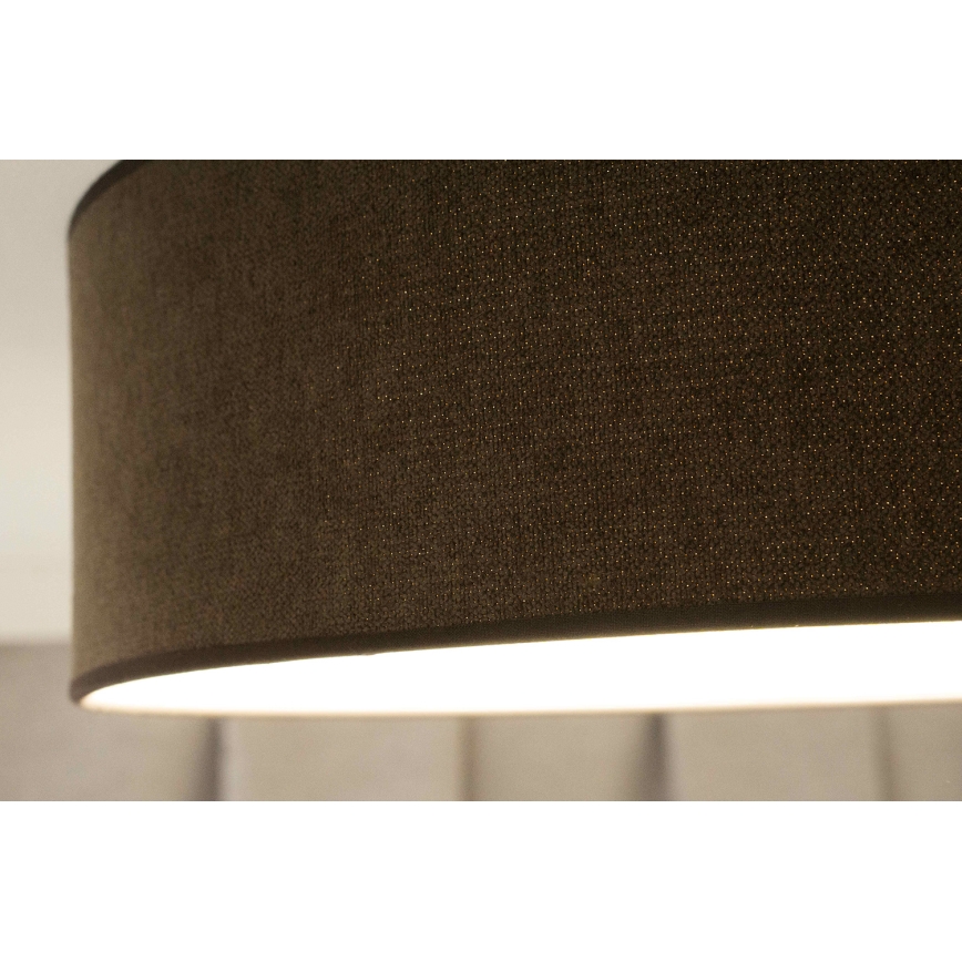Duolla - LED-Deckenleuchte CORTINA LED/26W/230V d 45 cm 4000K braun