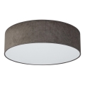 Duolla - LED-Deckenleuchte CORTINA LED/26W/230V d 45 cm 4000K braun