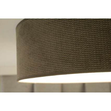 Duolla - LED-Deckenleuchte CORTINA LED/26W/230V d 45 cm 4000K braun