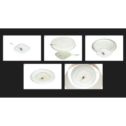 Duolla - LED-Deckenleuchte CORTINA LED/26W/230V d 45 cm 4000K cremefarben