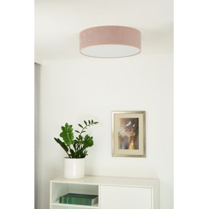 Duolla - LED-Deckenleuchte CORTINA LED/26W/230V d 45 cm 4000K rosa