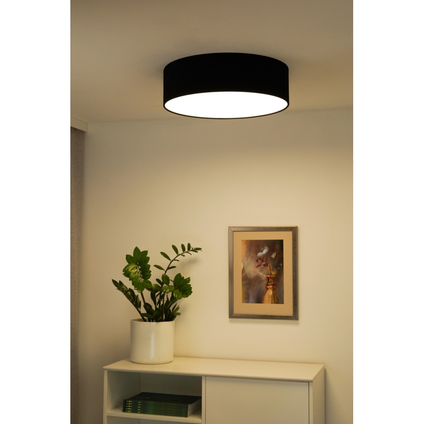 Duolla - LED-Deckenleuchte CORTINA LED/26W/230V d 45 cm 4000K schwarz