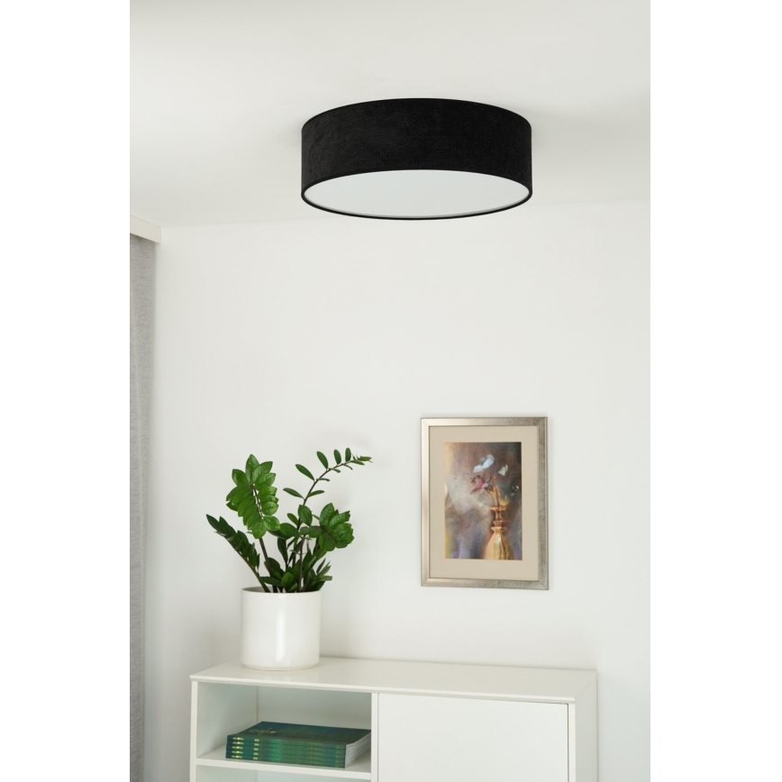 Duolla - LED-Deckenleuchte CORTINA LED/26W/230V d 45 cm 4000K schwarz