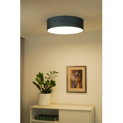 Duolla - LED-Deckenleuchte CORTINA LED/26W/230V d 45 cm 4000K türkisfarben