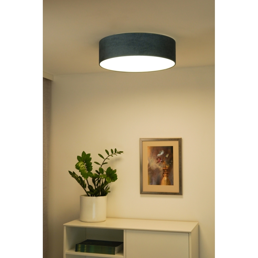 Duolla - LED-Deckenleuchte CORTINA LED/26W/230V d 45 cm 4000K türkisfarben