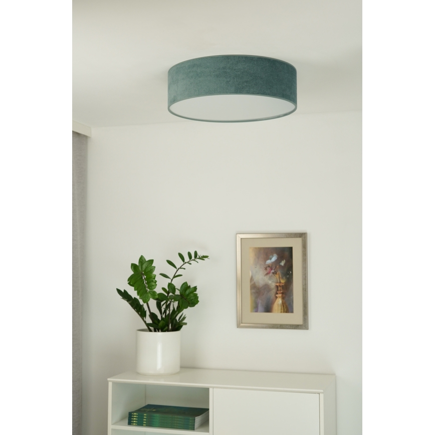 Duolla - LED-Deckenleuchte CORTINA LED/26W/230V d 45 cm 4000K türkisfarben