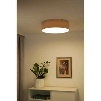 Duolla - LED Deckenleuchte CORTINA LED/26W/230V Ø 30 cm 4000K Beige