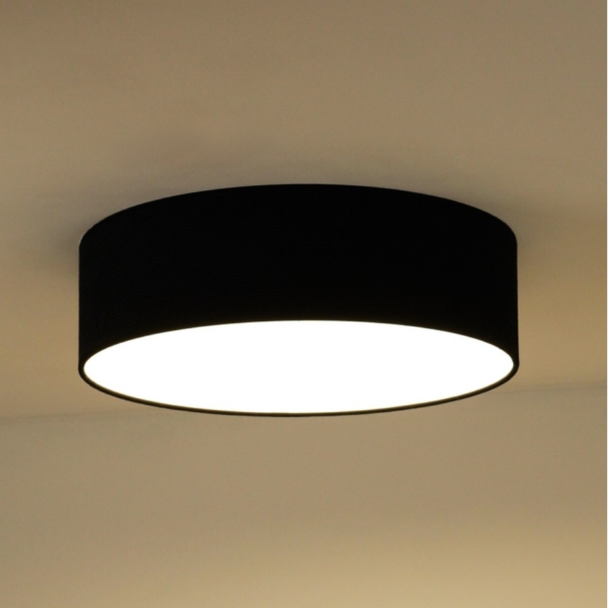 Duolla - LED Deckenleuchte CORTINA LED/26W/230V Ø 30 cm 4000K schwarz