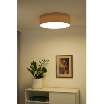 Duolla - LED Deckenleuchte CORTINA LED/26W/230V Ø 45 cm 4000K Beige