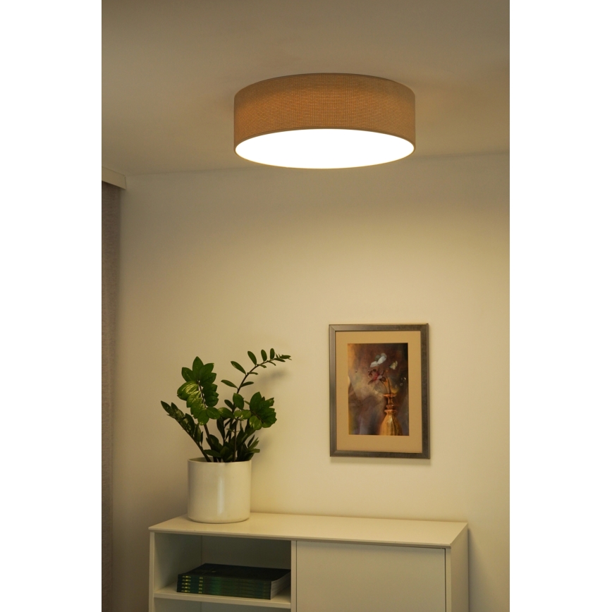 Duolla - LED Deckenleuchte CORTINA LED/26W/230V Ø 45 cm 4000K Beige