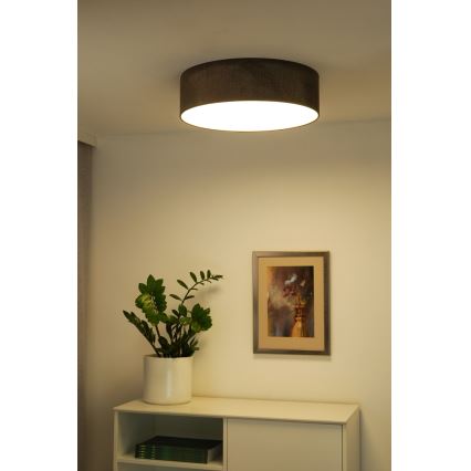 Duolla - LED Deckenleuchte CORTINA LED/26W/230V Ø 45 cm 4000K Braun