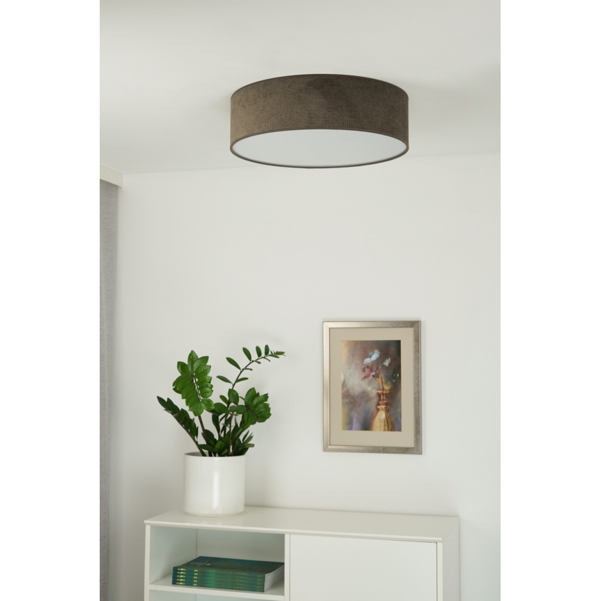 Duolla - LED Deckenleuchte CORTINA LED/26W/230V Ø 45 cm 4000K Braun