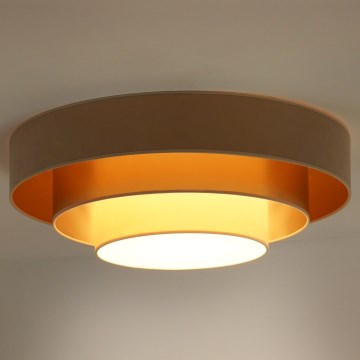 Duolla - LED-Deckenleuchte LUNETA LED/26W/230V d 60 cm 4000K beige/golden/cremefarben