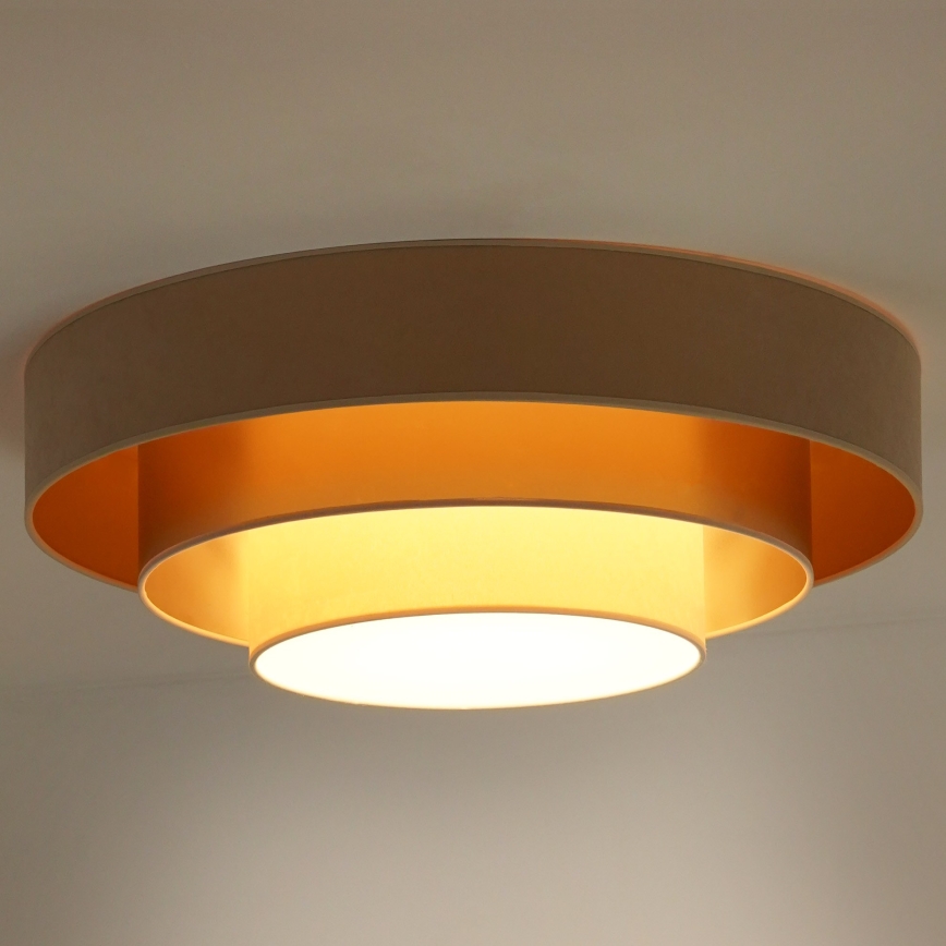 Duolla - LED-Deckenleuchte LUNETA LED/26W/230V d 60 cm 4000K beige/golden/cremefarben