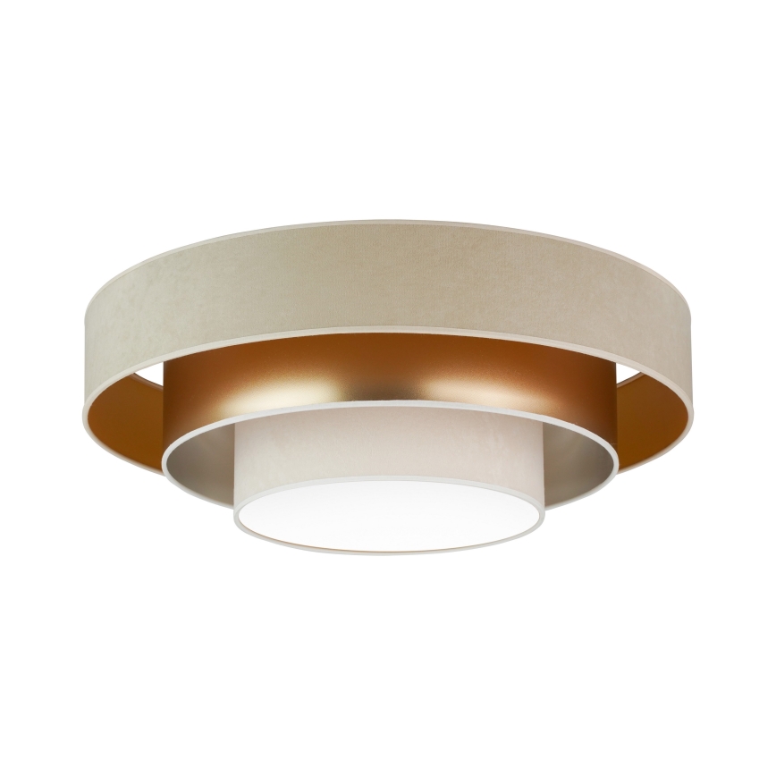 Duolla - LED-Deckenleuchte LUNETA LED/26W/230V d 60 cm 4000K beige/golden/cremefarben
